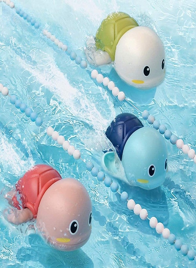 TECH LOGO ELECTRONICS Bathtub Water Toys for Baby Bath Toys Swimming Turtle,Wind Up Water Floating Toys Swimming Bath Toys for Toddlers 1 to 3 Years Old boy and Girl(Multi Colour) - Image 2